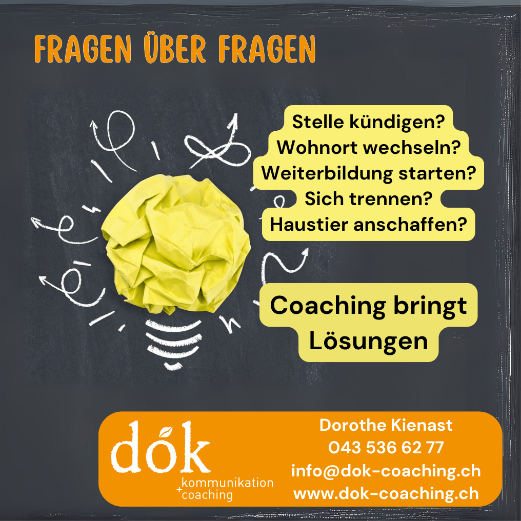 Coaching bringt Lösungen. Coaching in Wetzikon und im Zürcher Oberland.
